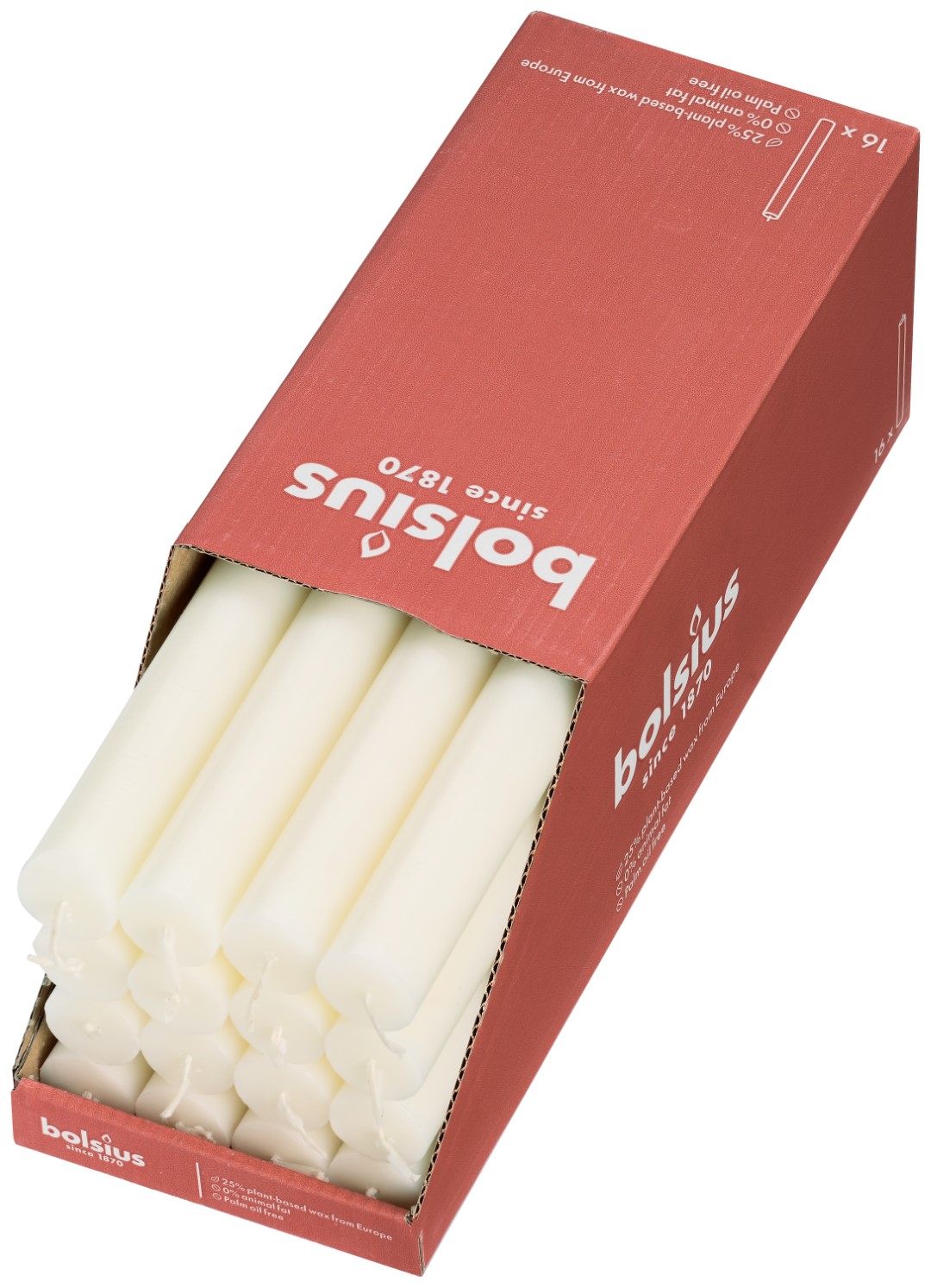 Rustieke tafelkaars 270/23 doos 16 Soft Pearl Rustieke tafelkaars 270/23 doos 16 Soft Pearl