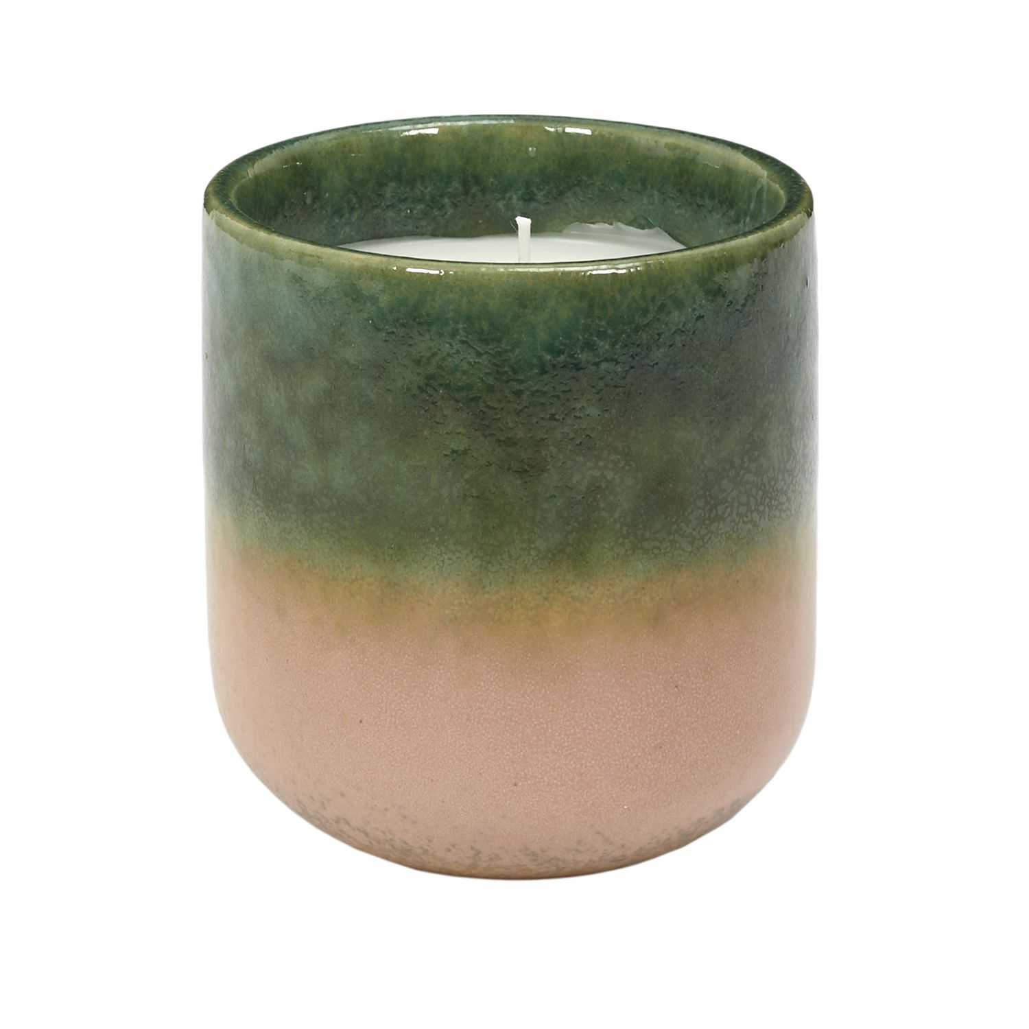 Black Forest Geurkaars in keramische pot H9cm