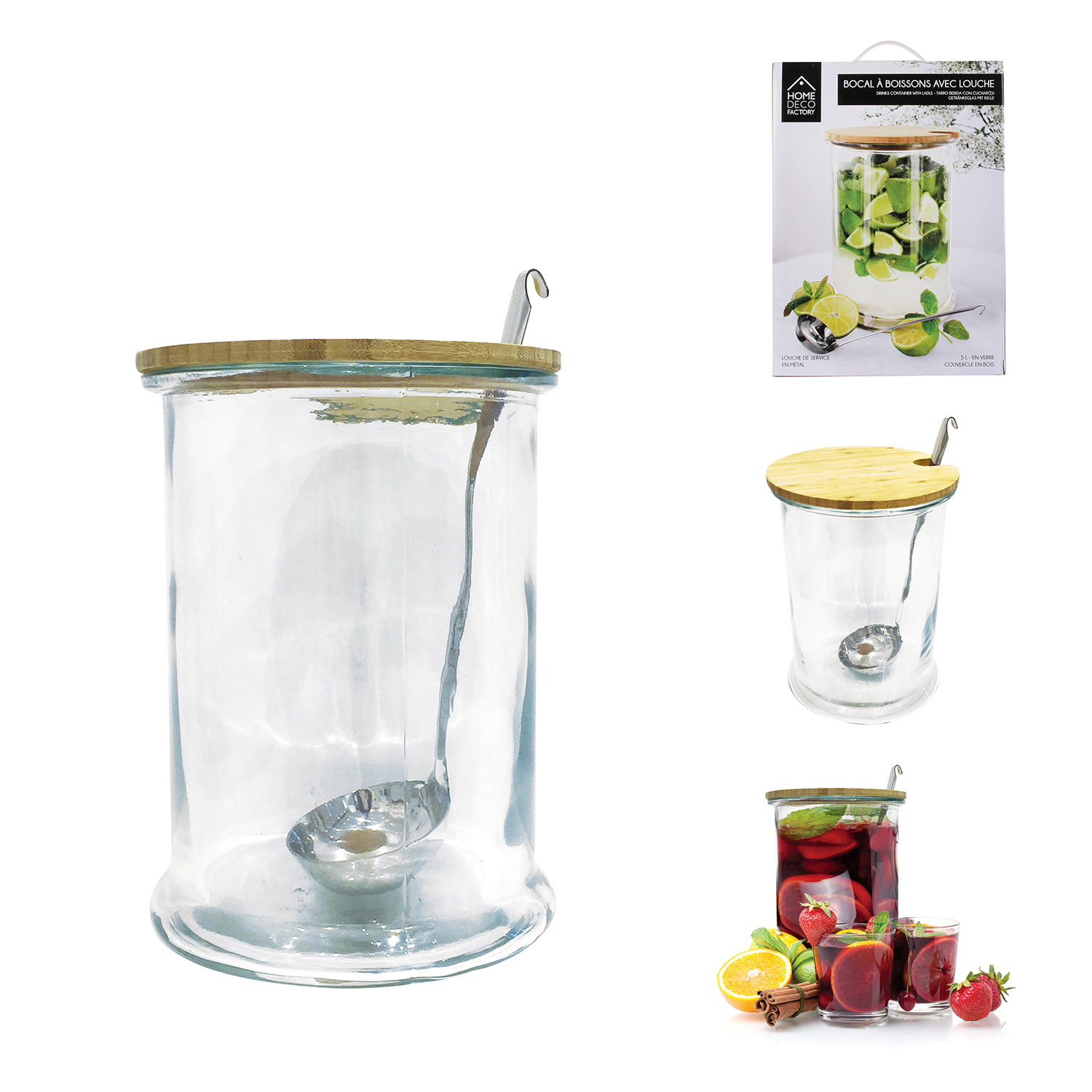 Drankdispenser 5L met pollepel Drankdispenser 5L met pollepel