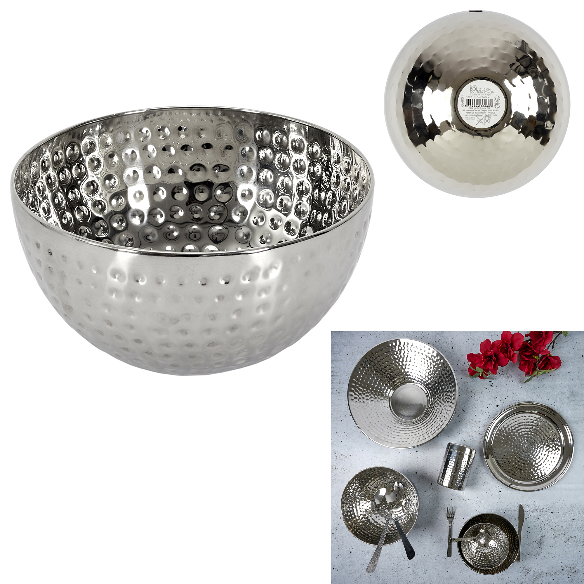 Gehamerde kom 15 cm