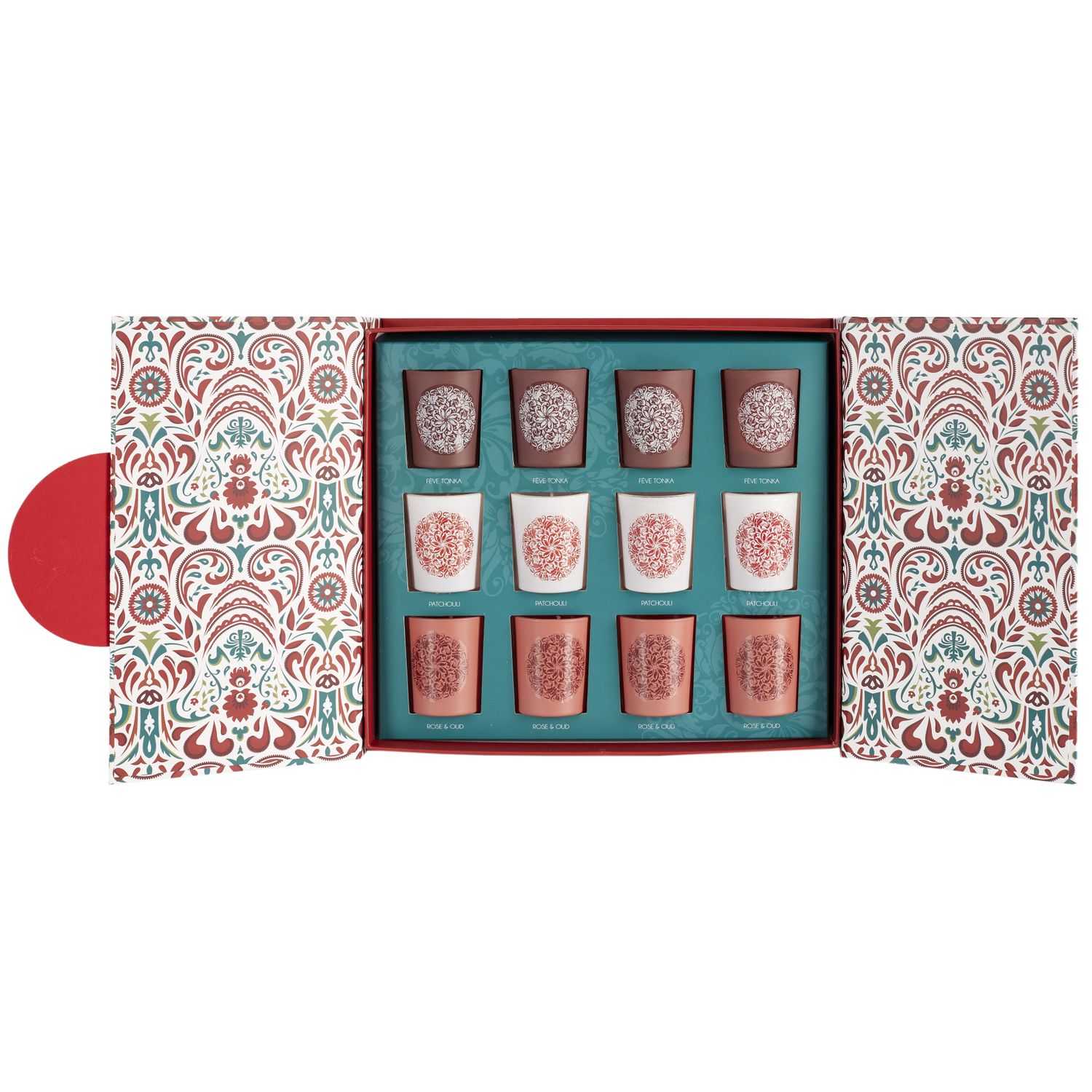Geurkaarsen Jaipur set 12 stuks in geschenkbox 
