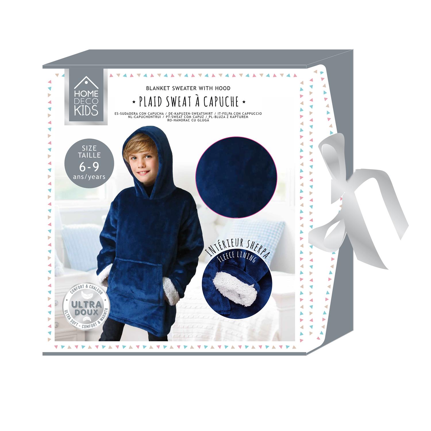 BLAUWE HOODIE VOOR KINDEREN A1/M8 BLAUWE HOODIE VOOR KINDEREN A1/M8