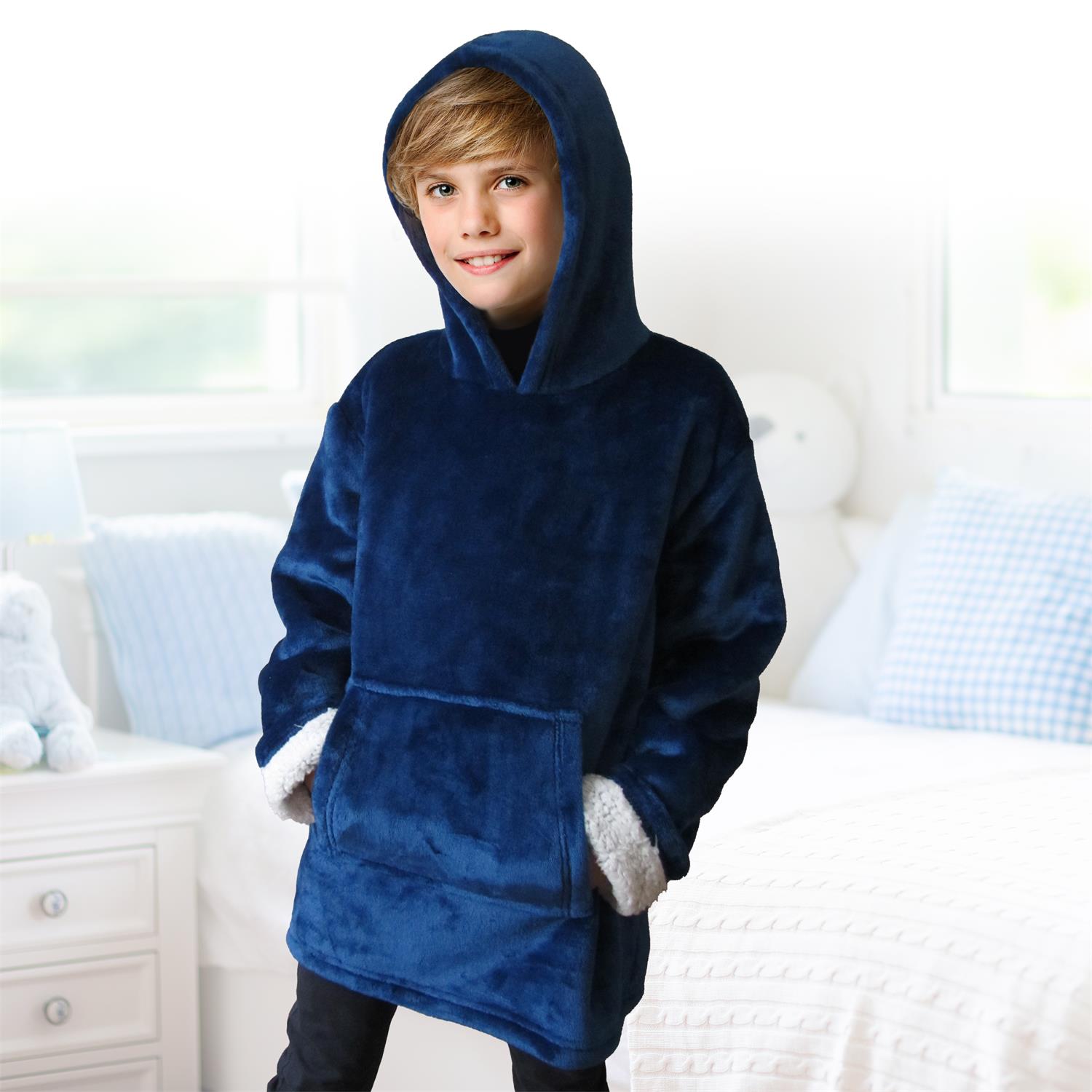 BLAUWE HOODIE VOOR KINDEREN A1/M8 BLAUWE HOODIE VOOR KINDEREN A1/M8