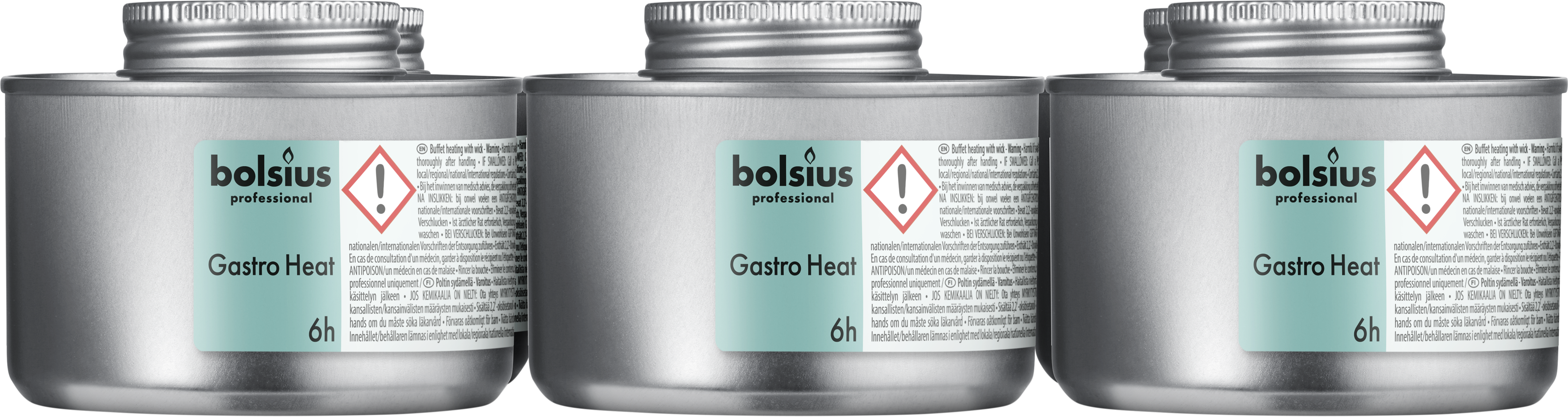 Horeca Gastro heat buffetverwarmer 6 uur tray 6