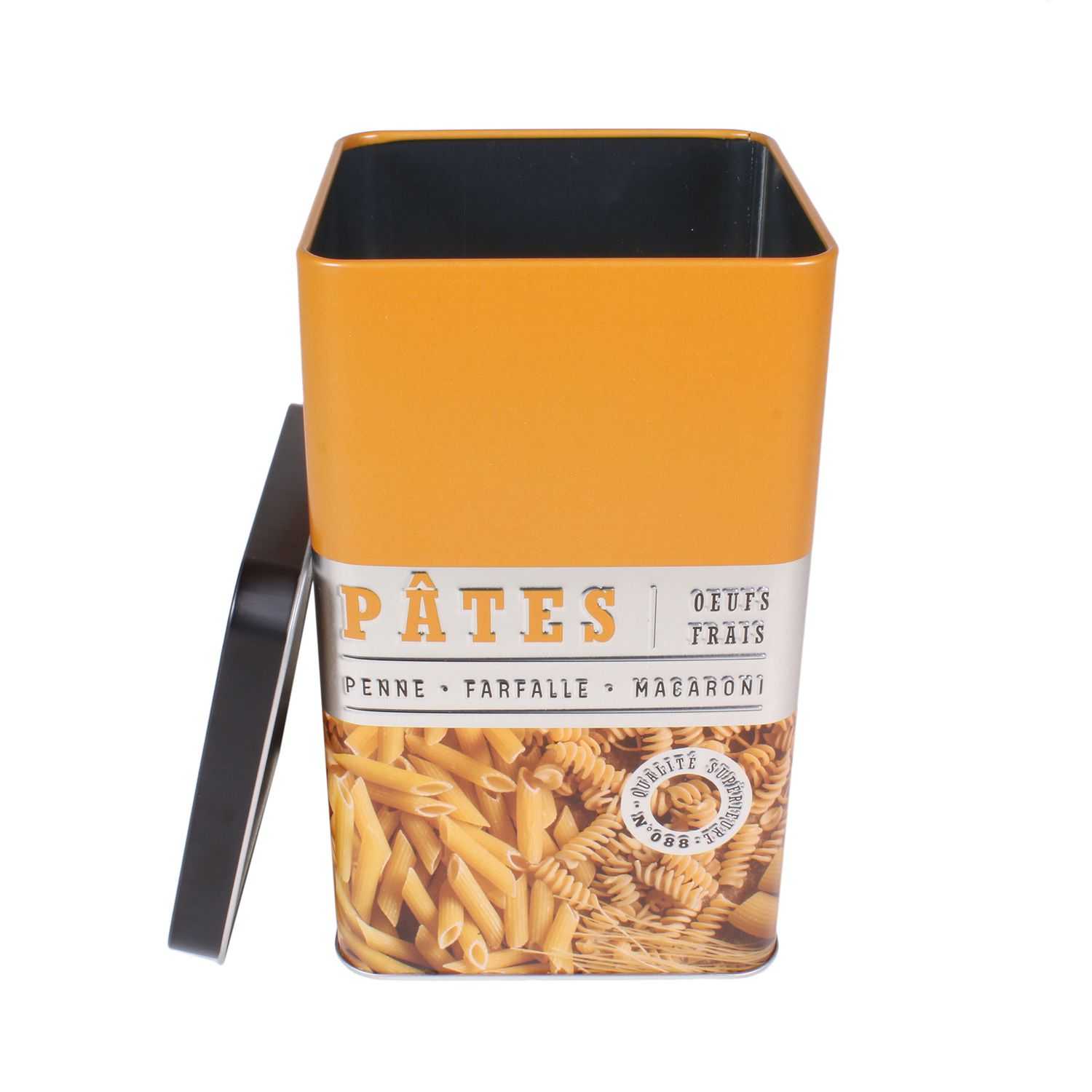Metalen opbergblik pasta 10.8x10.8x18.4cm 