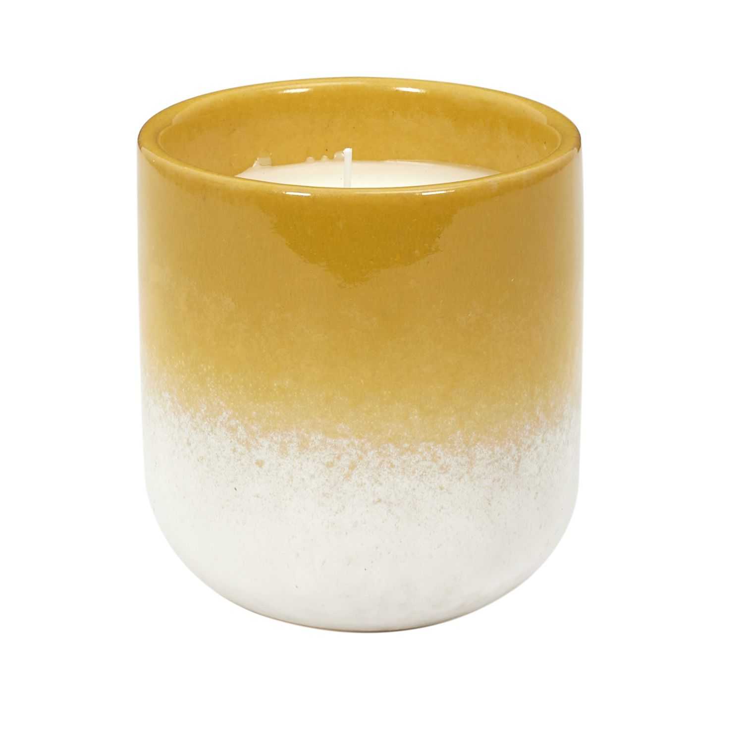 Black Forest Geurkaars in keramische pot H9cm